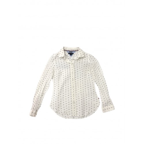 Tommy Hilfiger White Polka Dot Shirt